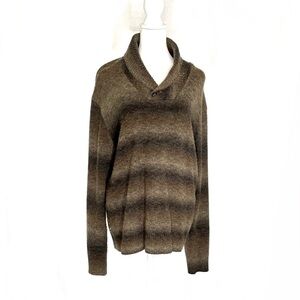 Geoffrey Beene Sweater Brown Ombre  Hi Low Size XL